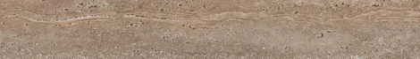 Плинтус Про Травертин коричневый светлый матовый обрезной 9,5x60