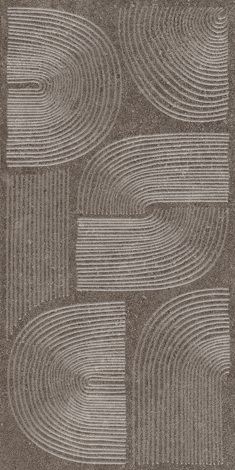 Декор Руссильон коричневый темный матовый обрезной 30x60