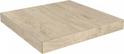 Ступень Сальветти Капучино светлый клееная правая 33x33