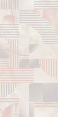 Декор Сен-Тропе розовый светлый глянцевый обрезной 60x119,5