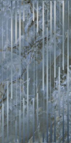 Декор Сен-Тропе синий глянцевый обрезной 60x119,5