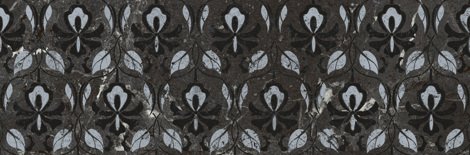 Декор Тубкаль черный глянцевый обрезной 30x89,5 фото 1