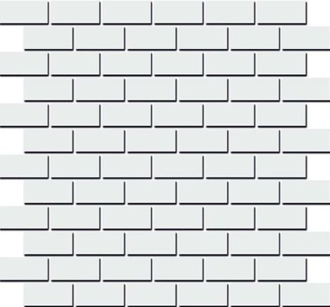 Декор Турнон белый матовый мозаичный 30x32