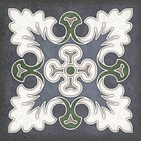 Декор Smalto Decor 1 blu 15x15