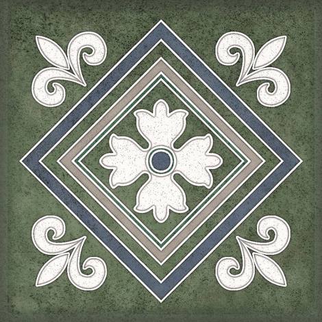 Декор Smalto Decor 2 verde 15x15