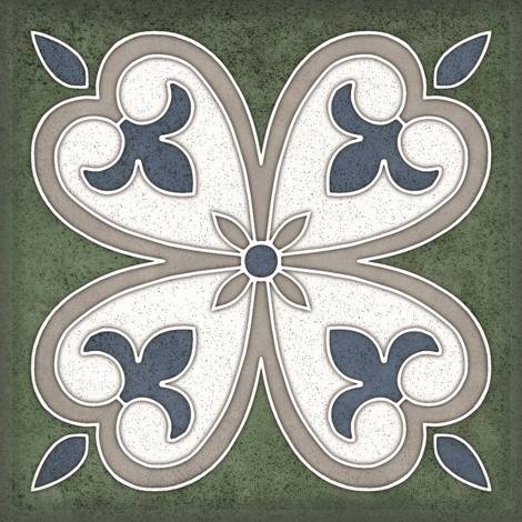 Декор Smalto Decor 4 verde 15x15