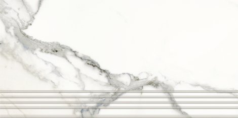Ступень Iceberg Бело-голубой/White blue Лаппатированный 29,4x60