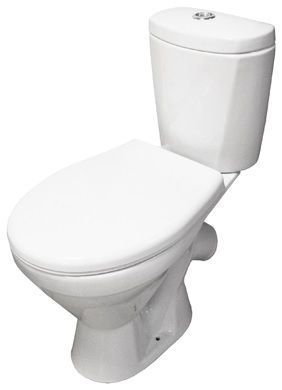Кировская керамика Rosa Prime Унитаз-компакт, косой выпуск, с сиденьем полипропилен