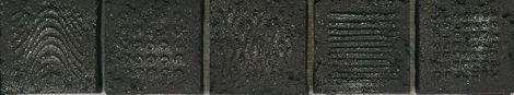Бордюр Pietra Lavica Crystal Border Mix Listello Tex Black 4,5x24,5