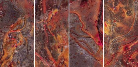 Декор Pietra Lavica Lava C (Rosso) S/4 30x60 фото 1