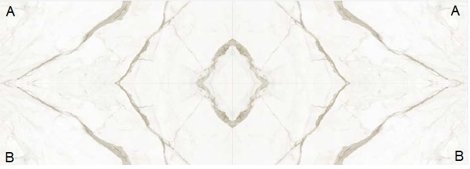 Керамогранит I Naturali Marmi Calacatta Oro Venato Lucidato Bookmatch face A 100x300