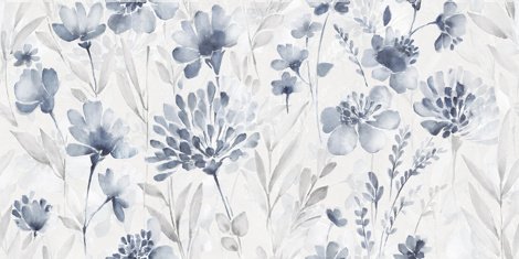 Декор Aquarelle blanco матовый обрезной 40x80 фото 1