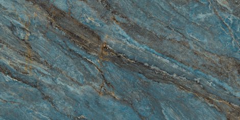 Керамогранит Beam Turquoise бирюзовый лаппатированный шайн 60x120