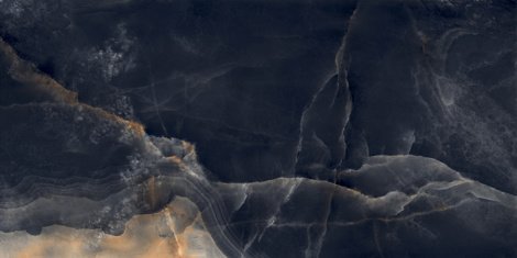 Керамогранит Interstellar Black чёрный полированный 80x160 фото 1