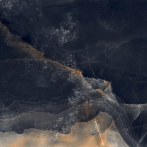 Керамогранит Interstellar Black чёрный полированный 80x80 фото 1