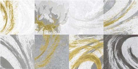 Декор Java -2 серый 30x60