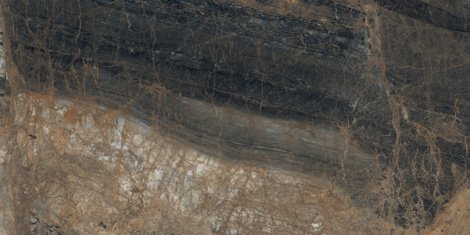 Керамогранит Lunar Marron коричневый матовый гл.чернила 80x160 фото 1