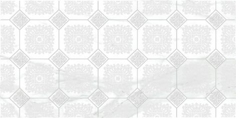 Декор Olimpus Grand белый 25x50
