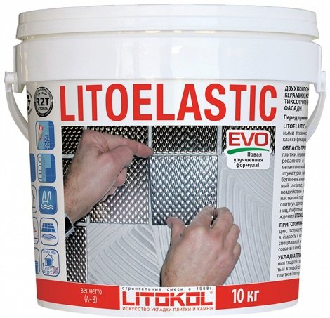 Клей LITOELASTIC EVO Реактивный двухкомпонентный AB (10 кг)