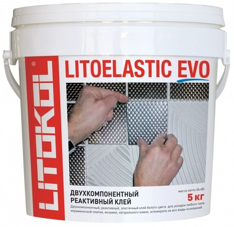 Клей LITOELASTIC EVO Реактивный двухкомпонентный AB (5 кг)
