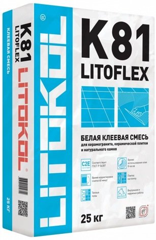 Клей LITOFLEX K81 Белый (25 кг)