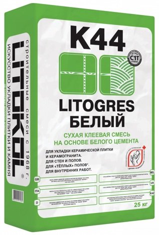 Клей LITOGRES K44 Белый (25 кг)