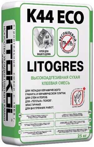 Клей LITOGRES K44 ECO беспылевая (25 кг)
