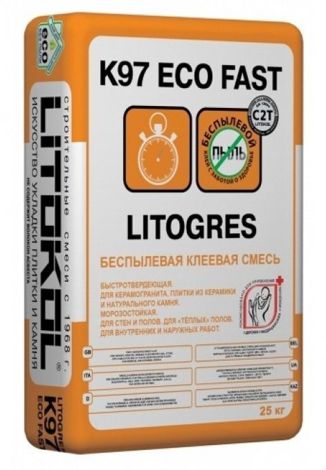 Клей LITOGRES K97 ECO FAST беспылевая (25 кг)