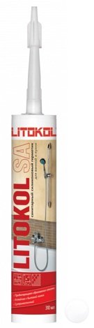 LITOKOL SA Герметик санитарный силиконовый Абсолютно белый