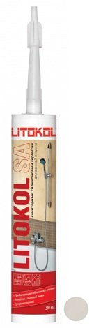LITOKOL SA Герметик санитарный силиконовый Светло-бежевый