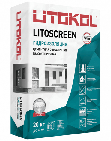 Litoscreen Цементная гидроизоляция (20 кг)