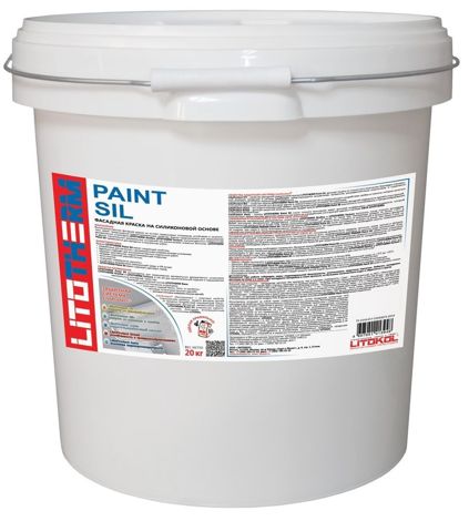 LITOTHERM Paint Sil Фасадная краска на силиконовой основе, колерованная (20 кг)