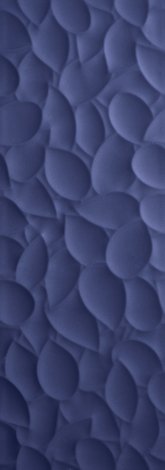 Декор Genesis Leaf Deep Blue matt rett 35x100