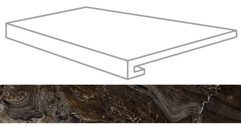 Ступень Allmarble Frappuccino Lux 32,5x116