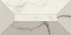Декор Allmarble Rif. Statuario Lux Fascia 3D 15x30