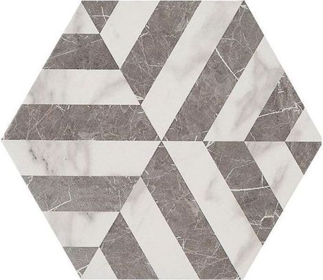 Декор Allmarble Rif. Statuario Saint Laurent 18,2x21