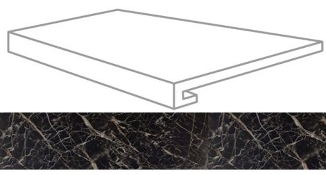 Ступень Allmarble Saint Laurent фронтальная 32,5x120
