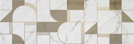 Декор Allmarble Wall Decoro Club Satin Golden White 40x120
