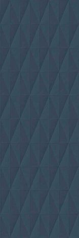 Плитка Eclettica Struttura Diamond 3D Blue 40x120