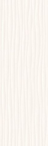 Плитка Eclettica Struttura Wave 3D White 40x120