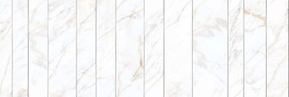 Мозаика Magnifica Mosaico Strip Inserto Metallo Calacatta Gold