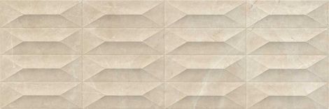 Плитка Marbleplay Marfil Struttura Gem 3D Rett 30x90