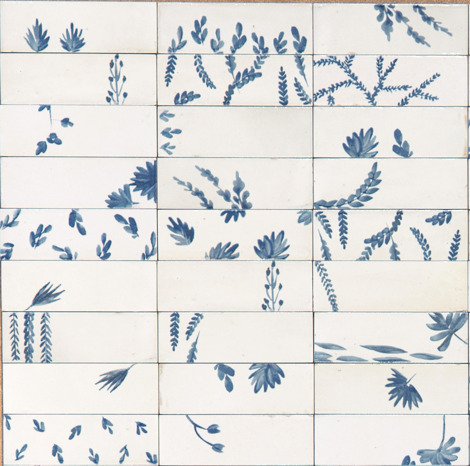 Керамогранит Rice Bianco Decoro Leaf Lux 5x15