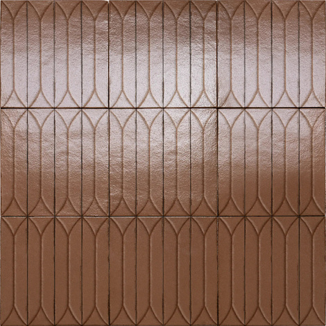 Керамогранит Terramater Struttura 3d Losanga Cotto Lux 9,1x37,5