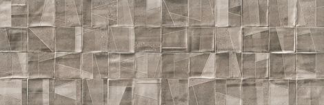 Плитка Nerina Slash серый рельеф 29x89