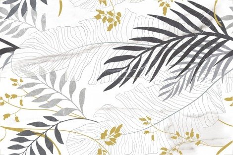 Панно White stream белый (из 2-х плиток) 50x75