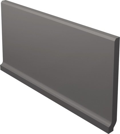 Плинтус Bazo Nero Monokolor Cokol Wywiniety Mat 10x19,8