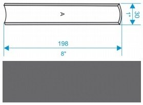 Профиль декоративный Gamma Ksztaltka A grafit mat 3x19,8