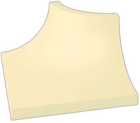 Угол Gamma Ksztaltka C waniliowa mat 3x4