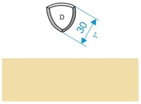 Угол Gamma Ksztaltka D bezowy mat 3x3